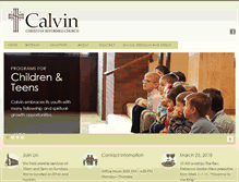 Tablet Screenshot of calvincrc.org